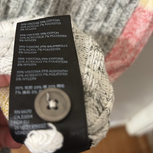 Anthropologie Multicolor Patchwork Cardigan - women’s medium - long length - Picture 4 of 5